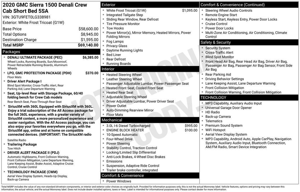 gmc sierra 1500 denali 2020 3GTU9FET0LG338981 image gmc sierra 1500 denali 2020 3GTU9FET0LG338981 image
